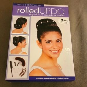 Claire's Rolled Updo for buns, French twists
